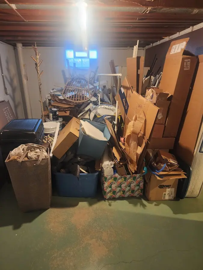 Roll-off dumpster container at job site for Yard Waste Dumpster Rental in Marksville